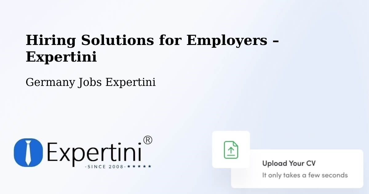 Hiring Solutions for Employers in Westensee - Westensee, Germany Jobs Expertini
